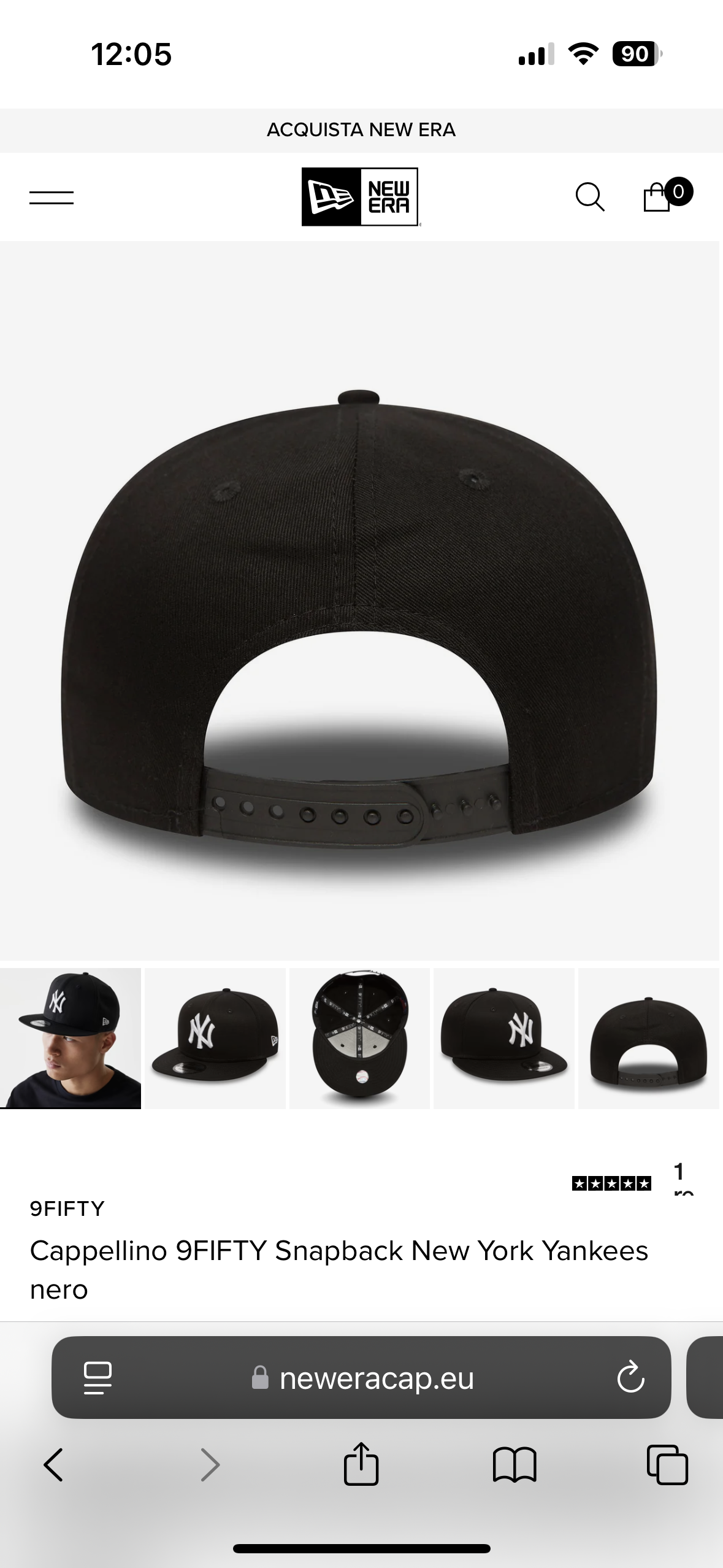 New era 9FIFTY Snapback New York Yankees nero