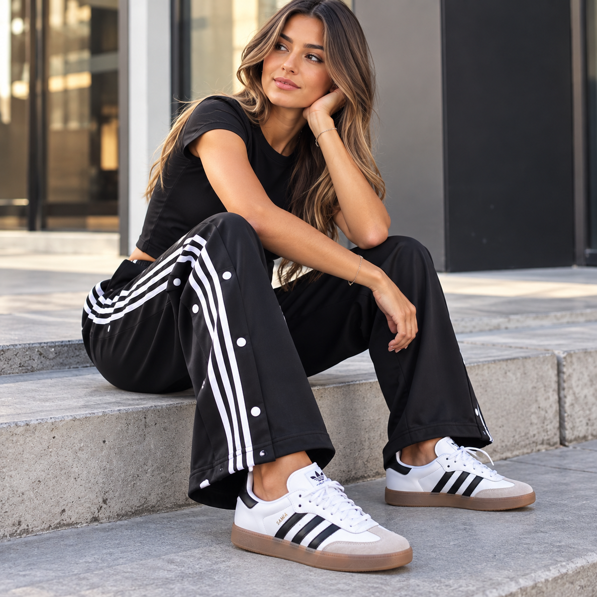 Adidas Pantalone TRICOT 3 STRIPE